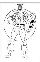 Captain America kleurplaat 14